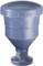 A blue plastic funnel with a wide rim and narrow base, suitable for industrial applications or liquid collection.