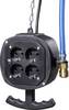 AS Schwabe 60972 4x Socket splitter Black