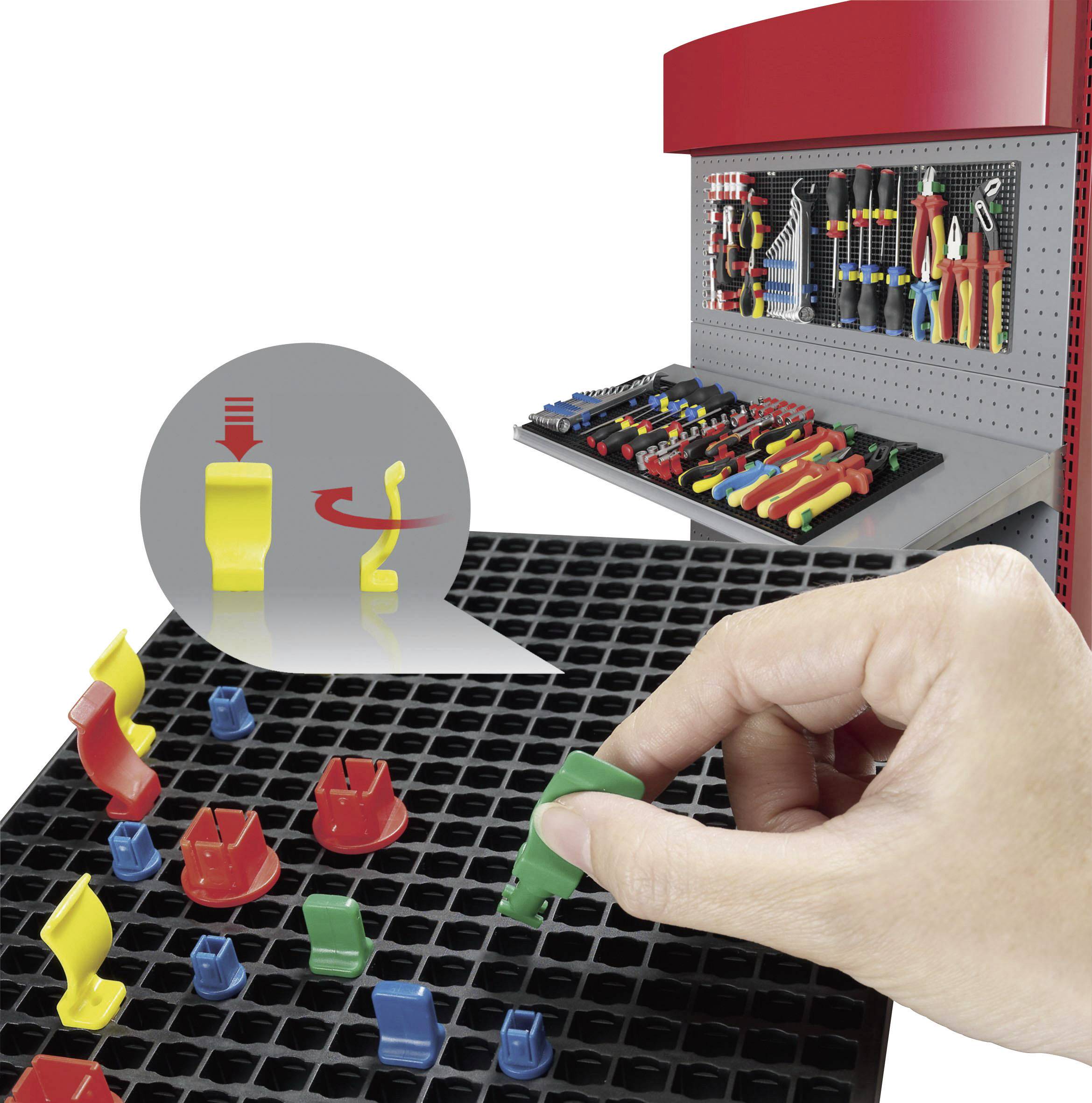 TOOLCRAFT 553943 Lochplatten-Set 2 piece. + 80-piece. Accessories (L x W) 194 mm x 278 mm 1 Set-3
