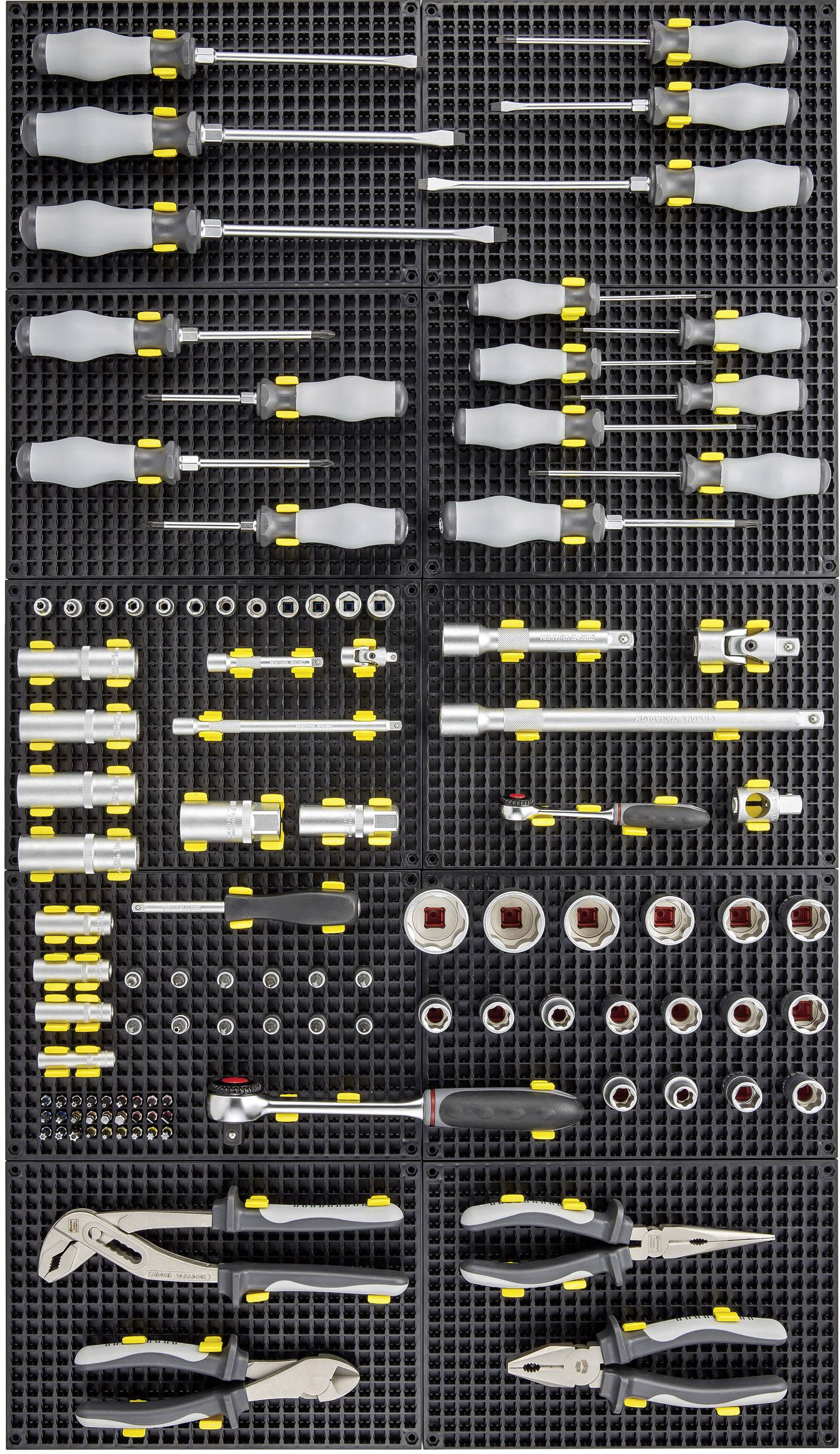 TOOLCRAFT 553943 Lochplatten-Set 2 piece. + 80-piece. Accessories (L x W) 194 mm x 278 mm 1 Set-7