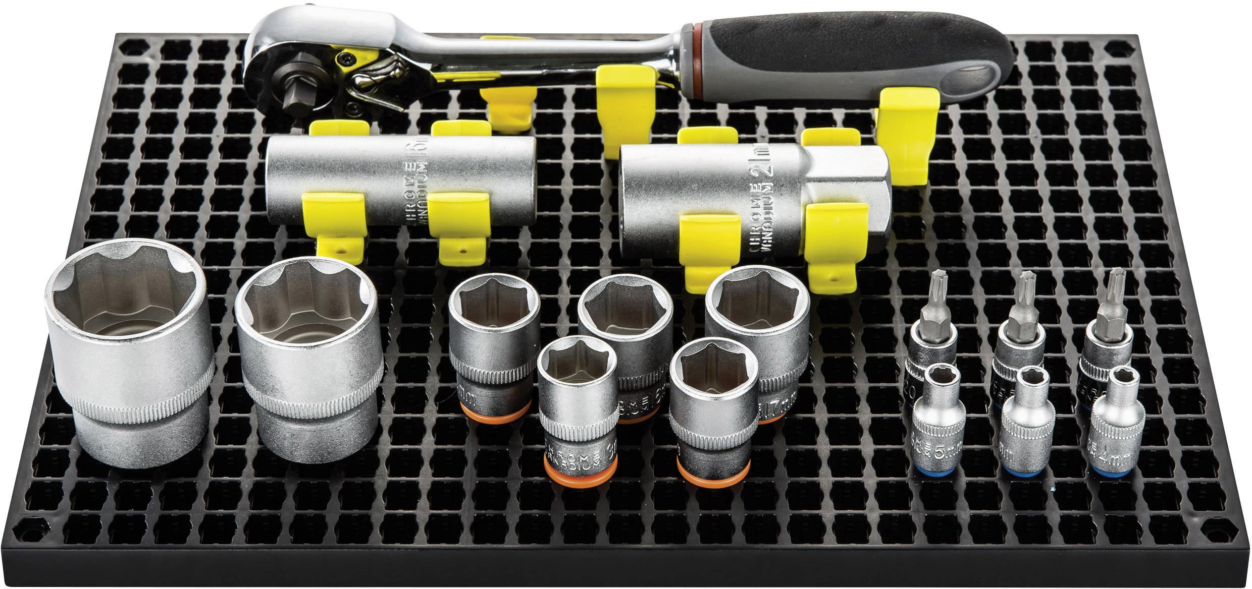 TOOLCRAFT 553943 Lochplatten-Set 2 piece. + 80-piece. Accessories (L x W) 194 mm x 278 mm 1 Set-9