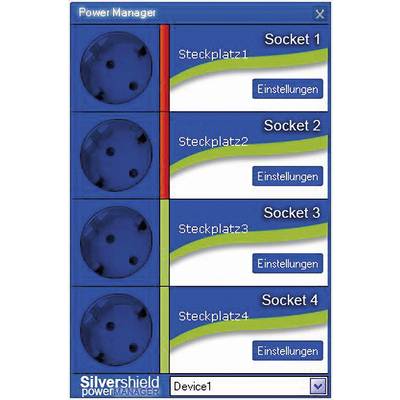 Gembird EG-PMS2-LAN Programmable surge protection power strip 6x Black PG connector 1 pc(s)-6