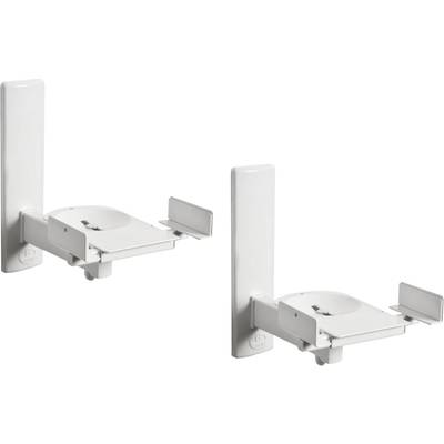 B-Tech BT77 Speaker wall mount Tiltable, Swivelling  Distance to wall (max.): 27.3 cm White 1 Pair