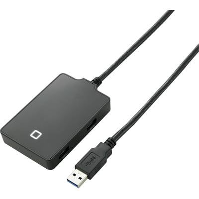  554339 4 ports USB 3.2 1st Gen (USB 3.0) hub  Black