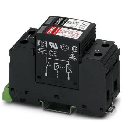Black relay module with technical symbols and labels, used for controlling electrical circuits in automation systems.
