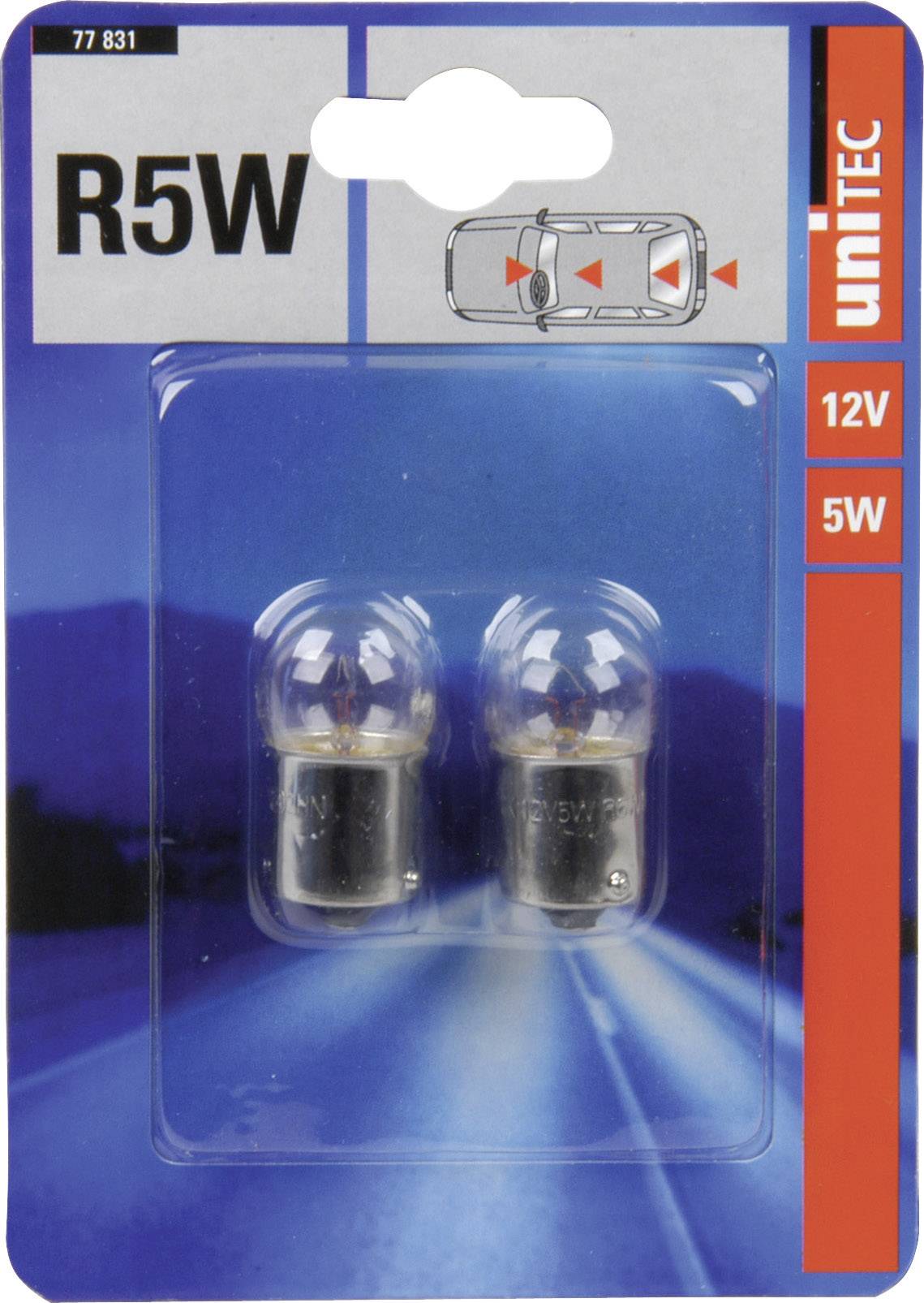 Unitec 77831 Indicator bulb Standard R5W 5 W 12 V-1