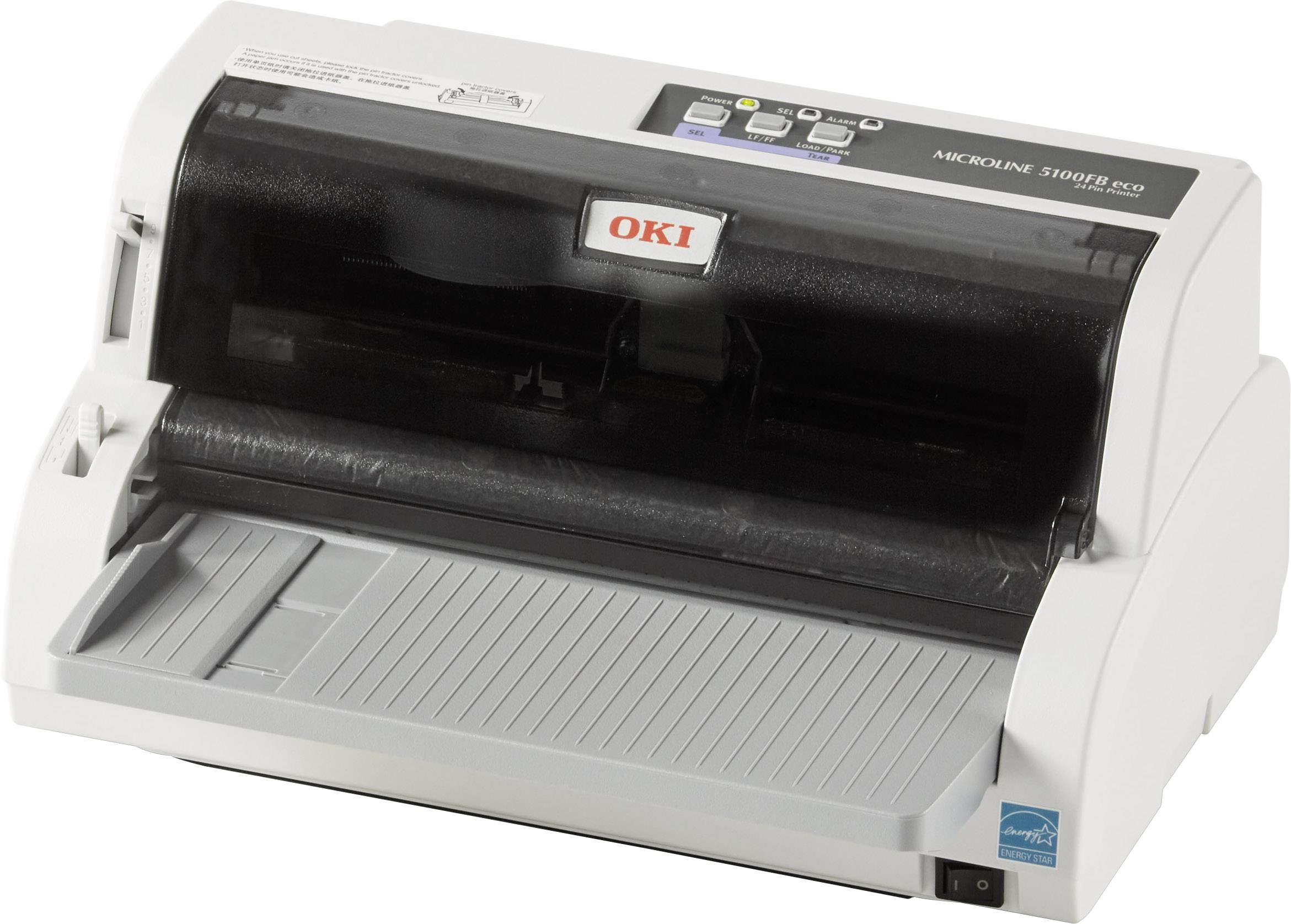 OKI ML5100FB eco Dot matrix printer 375 chars/s 24-pin dot-matrix printer head, Narrow feed, 80 char printing width USB, Parallel, RS-232
