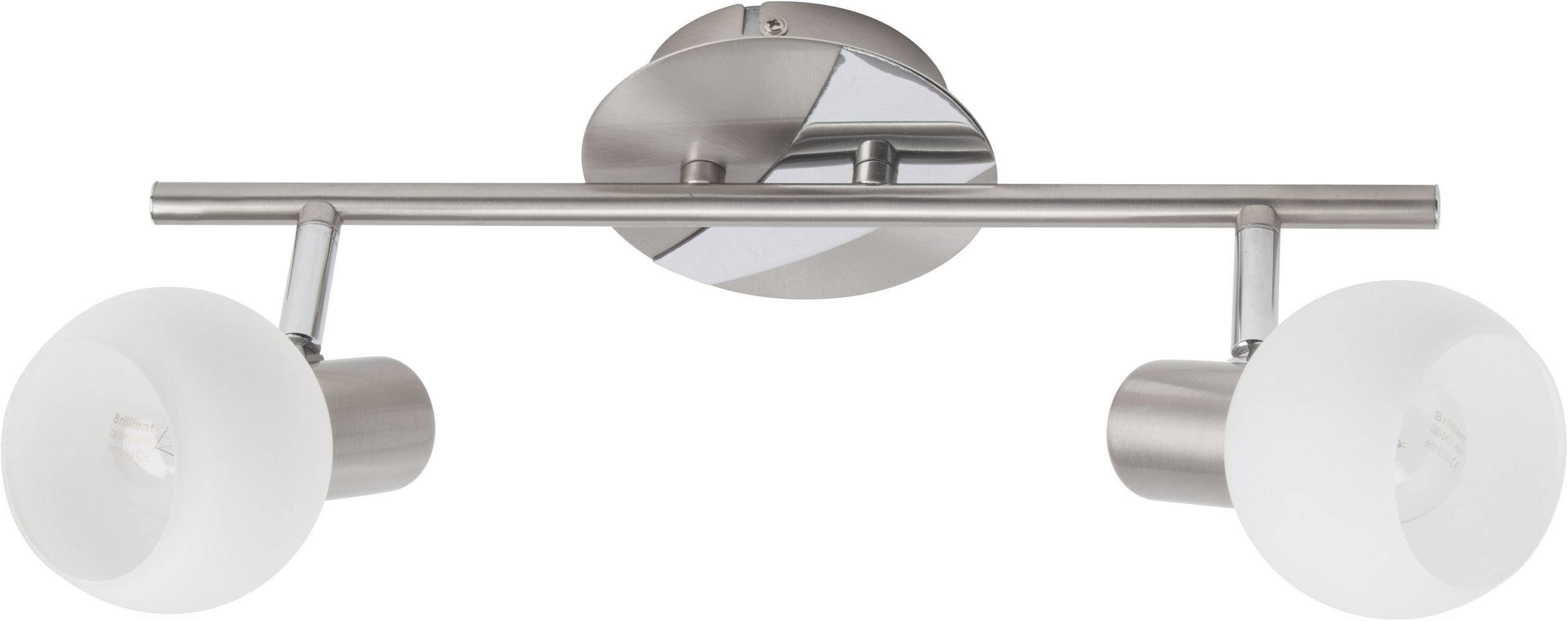 Brilliant Tiara 15613/13 Ceiling floodlight HV halogen E14 80 W Iron, White-2