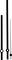 Three black clock hands of different lengths: hour, minute, and second hands.