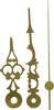 Clockhand set Polished/Antique Aluminium Brass Round