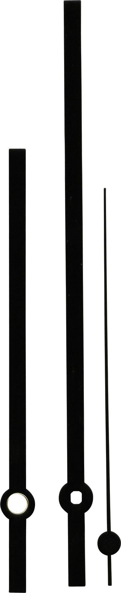 Clockhand set Standard Aluminium Black Slot