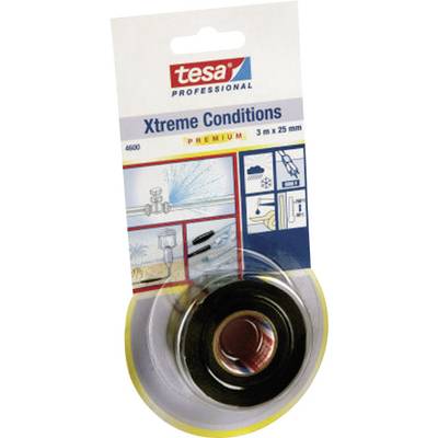 Packaging of a Tesa Extreme Conditions Adhesive Tape, 3 m x 25 mm, designed for demanding conditions. Suitable for pipes and seals.