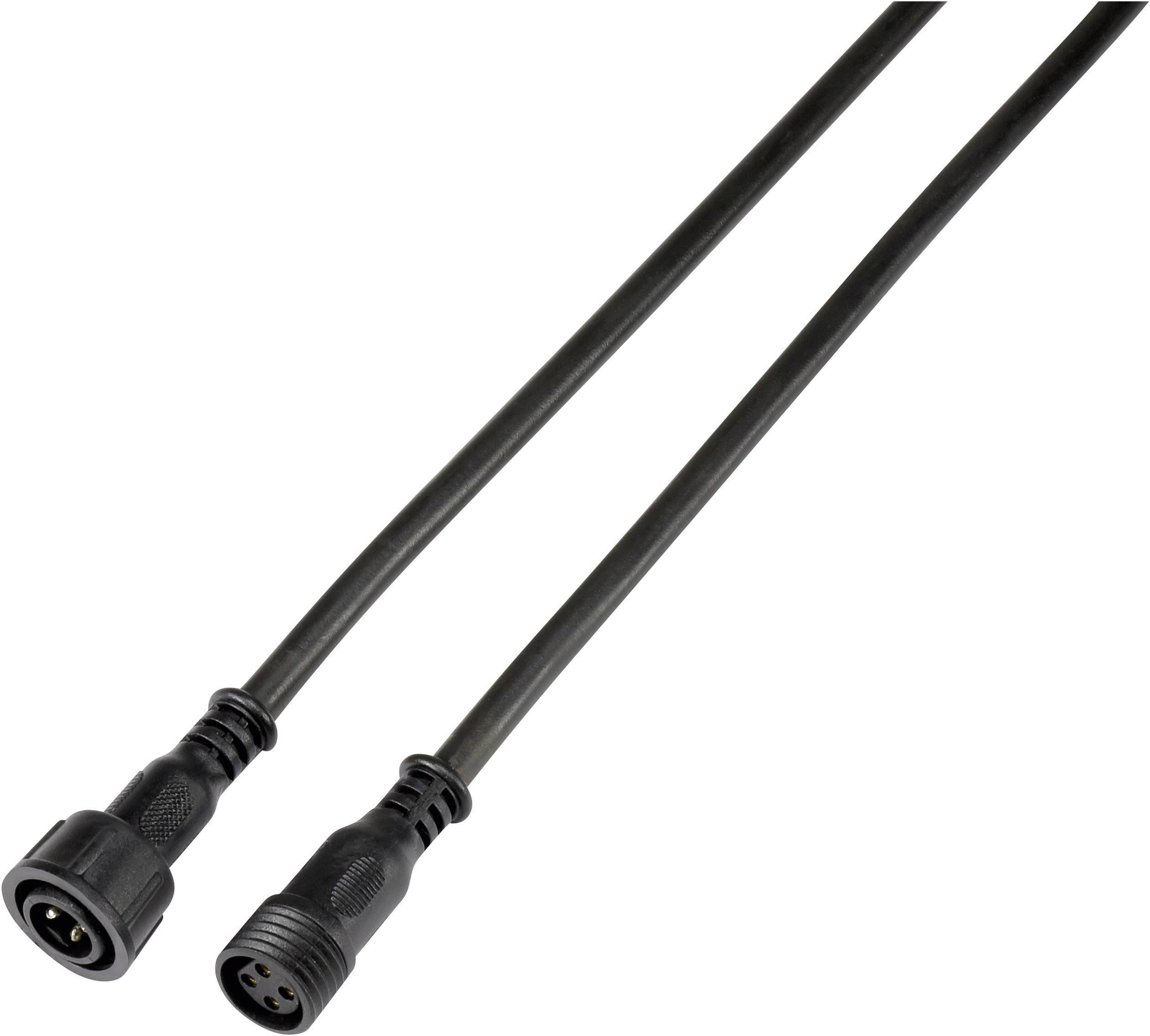 TRU COMPONENTS 558381 Bullet connector (pre-fab) Plug, straight, Socket, straight Total number of pins: 4 1 pc(s)