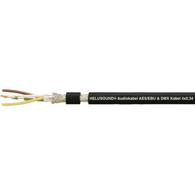 Helukabel 400033 Audio cable  4 x 0.34 mm² Black Sold per metre