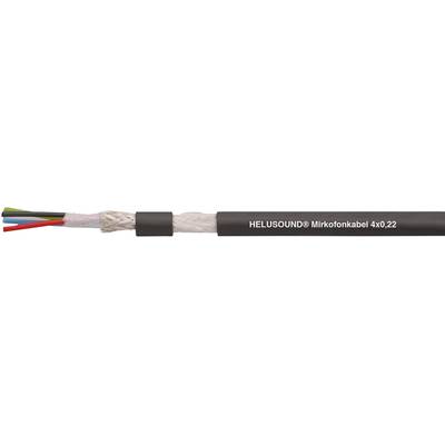 Helukabel 400041 Microphone cable  4 x 0.22 mm² Black Sold per metre