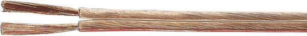 HELU 40184 Speaker cable 2 x 4 mm² Transparent Sold per metre