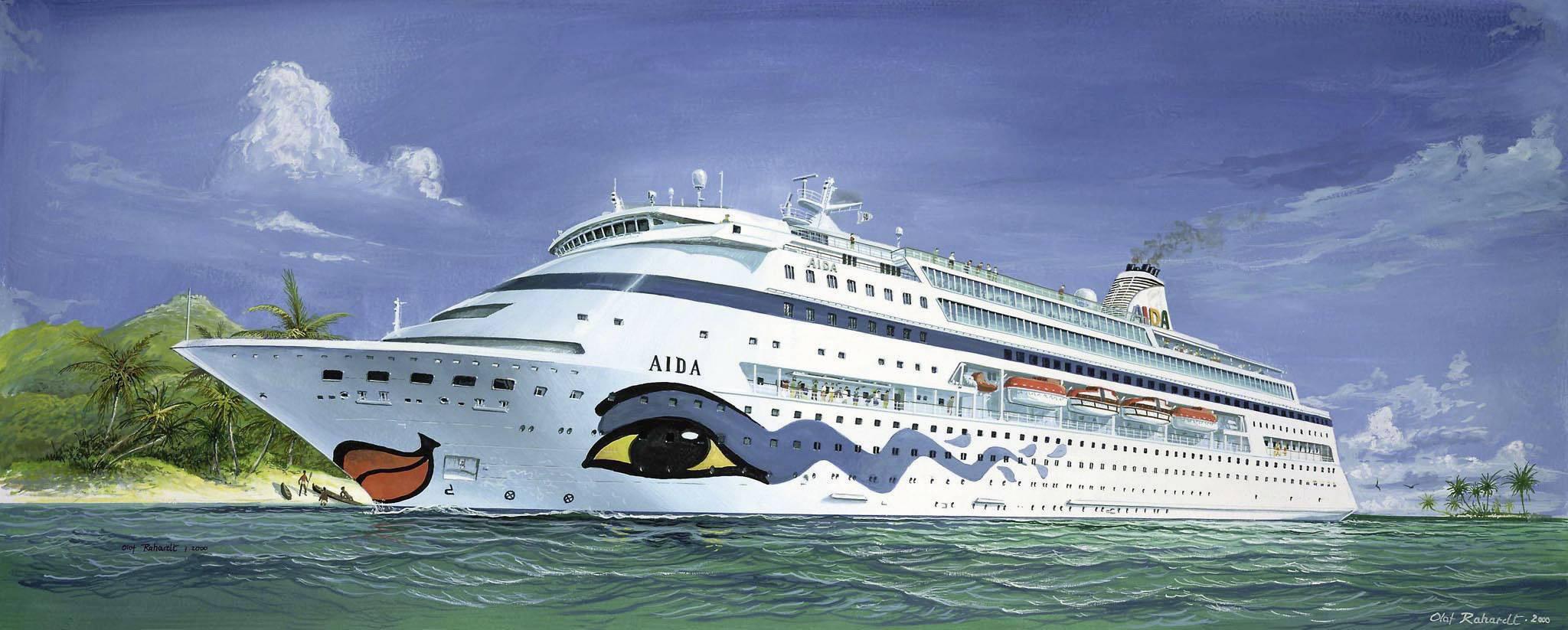 Revell 05805 Aida Watercraft assembly kit 1:1200-1