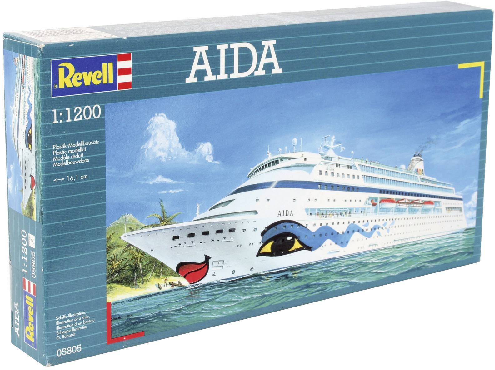 Revell 05805 Aida Watercraft assembly kit 1:1200-3