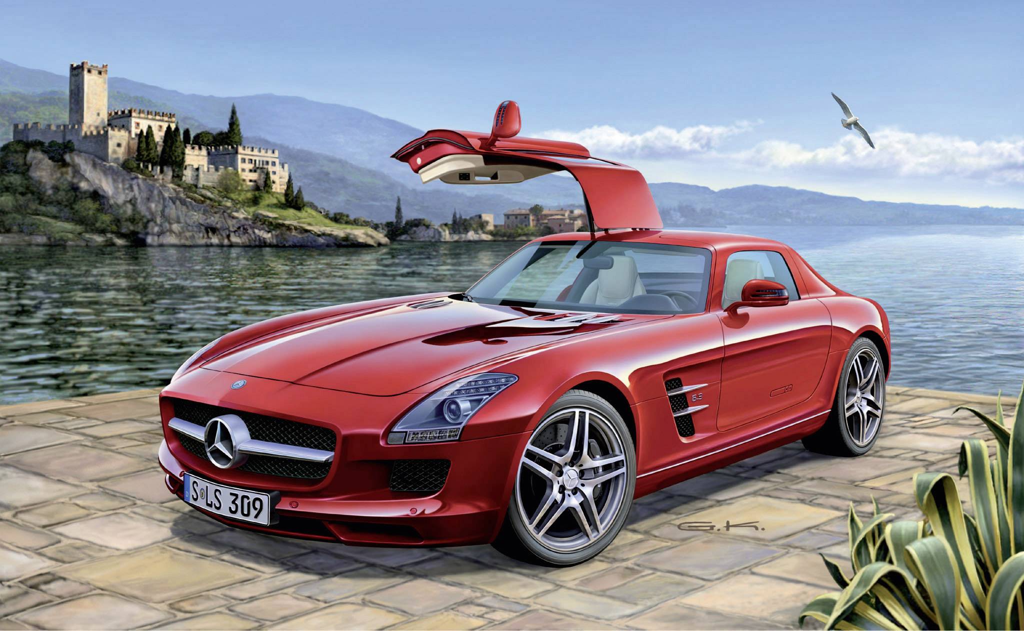 Revell 07100 Mercedes SLS AMG Model car assembly kit 1:24-1