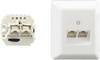 Rutenbeck 13011140 Phone socket ISDN Surface-mount Pure white