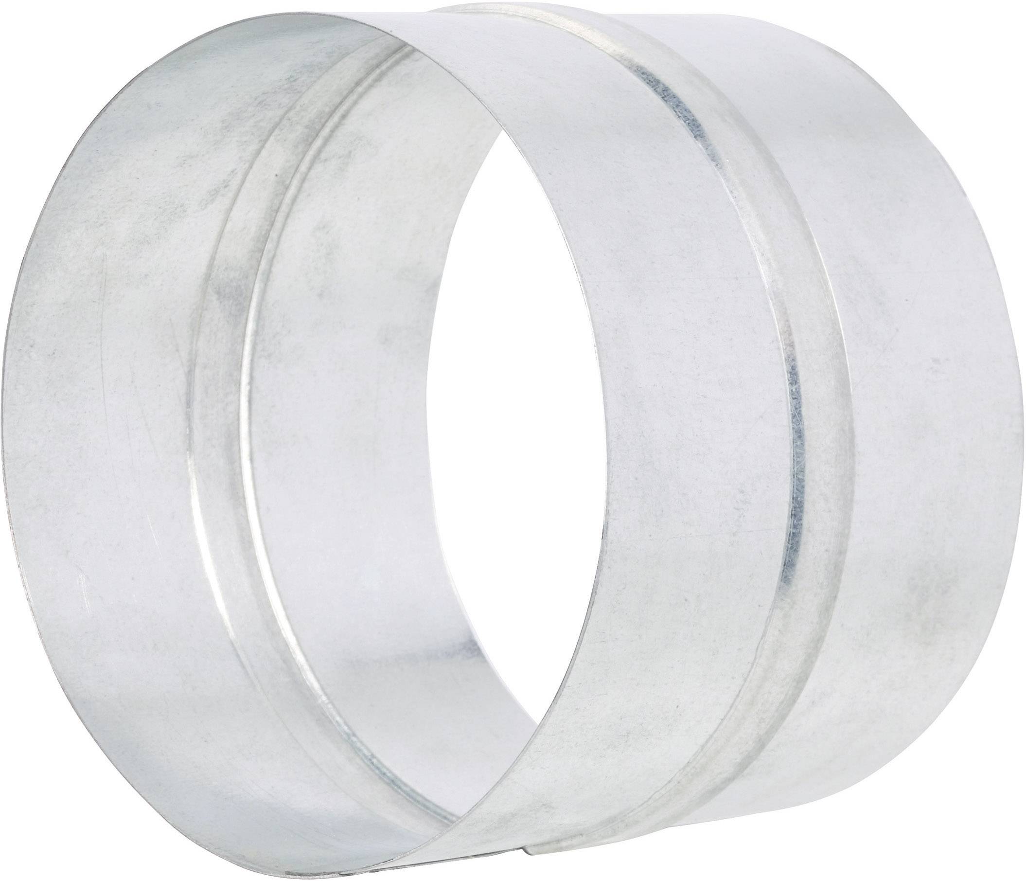A silver metal ring with a straight, smooth surface, slightly reflective.