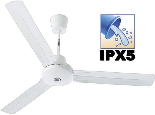 Vortice Tropical Ceiling fan  70 W (Ø x H) 142 cm x 325 mm Paint white Winter-proof
