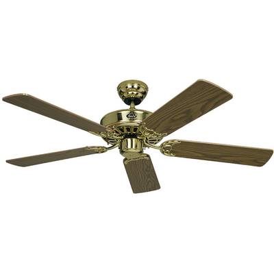 CasaFan Classic Royal 132 MP Ceiling fan 59 W (Ø x H) 132 cm x 230 mm Brass (polished) Light attachment option, Reversib-0