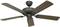 Ceiling fan with five wooden blades and a dark brown housing, designed for air circulation in indoor spaces.