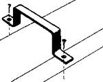 Rectangular duct bracket (2 off)