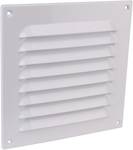 Grille aluminium, coated white 200 x 200
