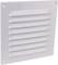 White square ventilation cover with horizontal louvres that allows ventilation.