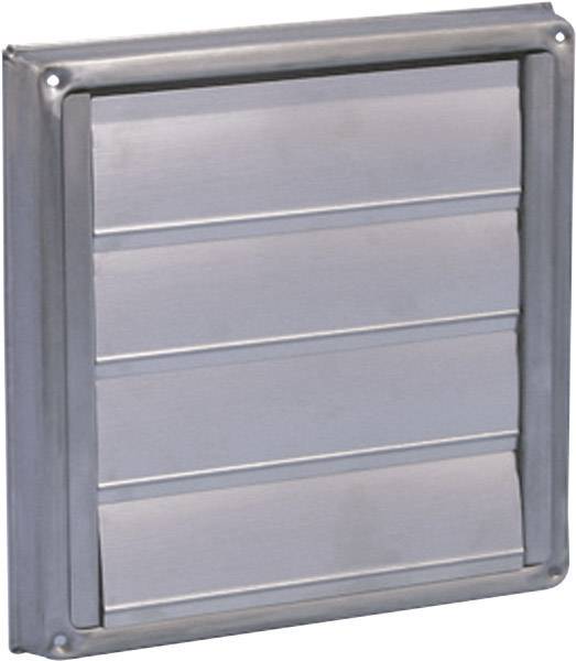 Metal ventilation grille with horizontal louvres that can be used for ventilation. Suitable for industrial applications.
