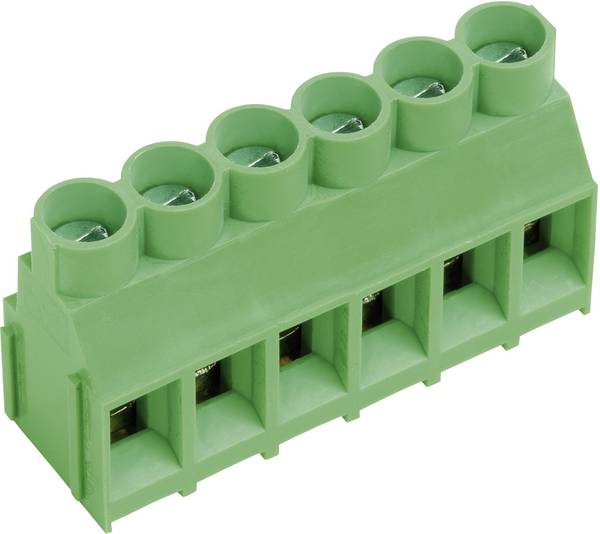 PTR Hartmann 50840030201D Screw terminal 4.00 mm² Number of pins 3 Green 1 pc(s)