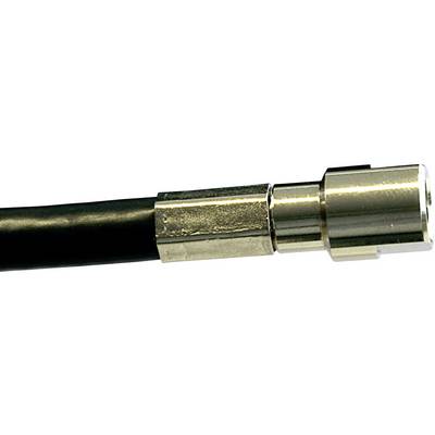 A coaxial cable with a gold-coloured connector, typically used for antenna and satellite connections.