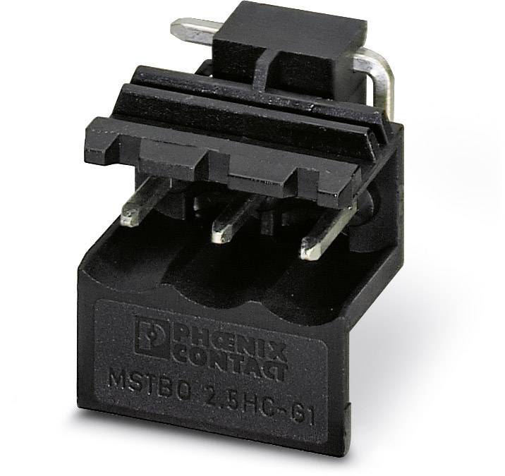 A black connector bearing the inscription 'Phoenix Contact' and 'MSTB 2.5/HC-61', showing three connection elements.