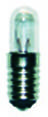 A small light bulb in miniature format with a screw thread, suitable for special lighting applications or devices.