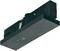 Rectangular, black card sensor by 'EURA' for access control, with a smooth surface and rectangular sensor element.