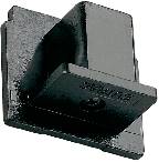 Eutrac 145594 High voltage mounting rail End piece Silver-grey-0