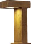 Outdoor stand light rusty path light