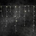 LED Icicle light set 96 warm white diods24V outdoor transformerwhite cable