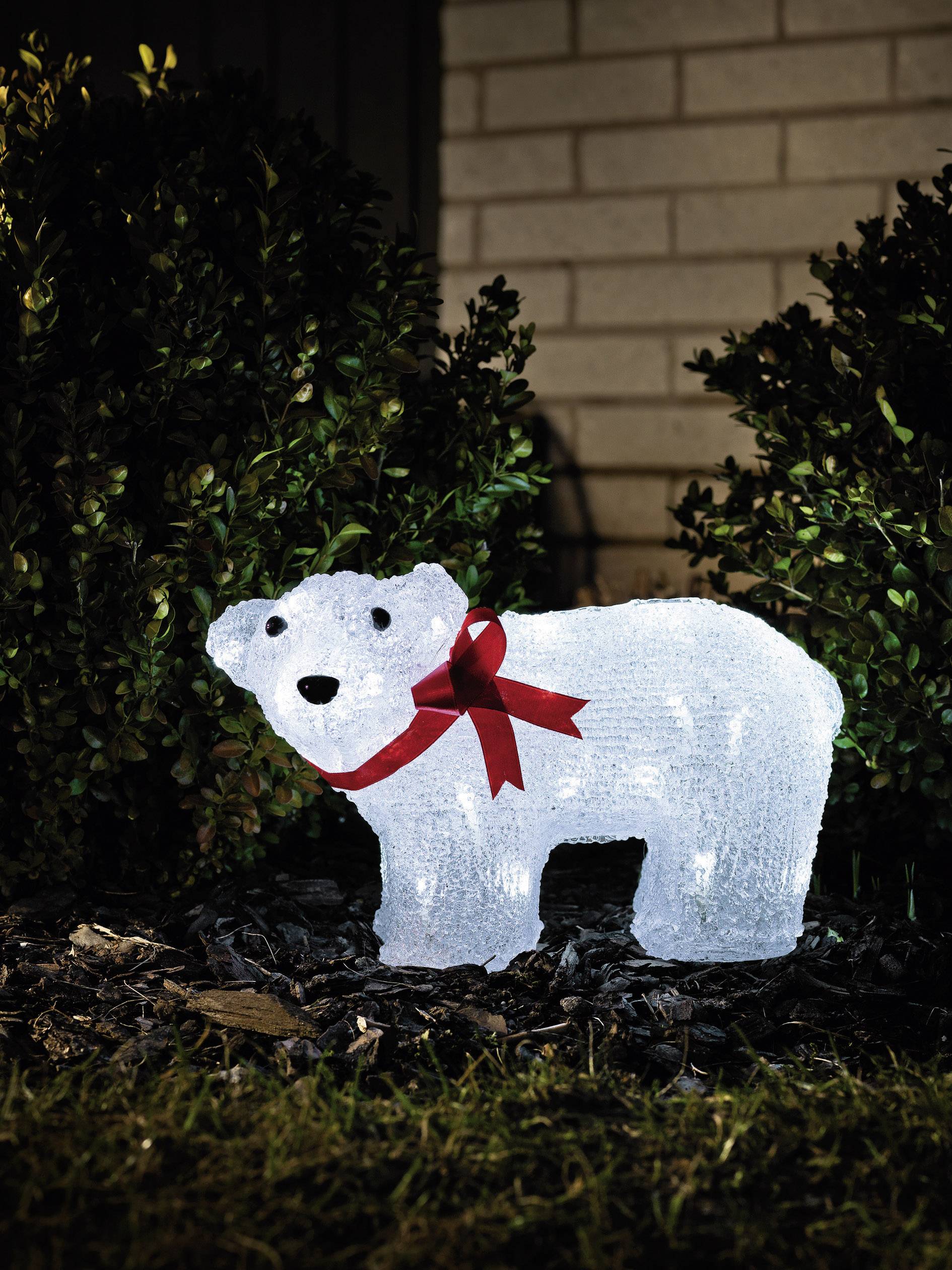 Konstsmide 6124-203 Acrylic figurine Polar bear Cold white LED ...