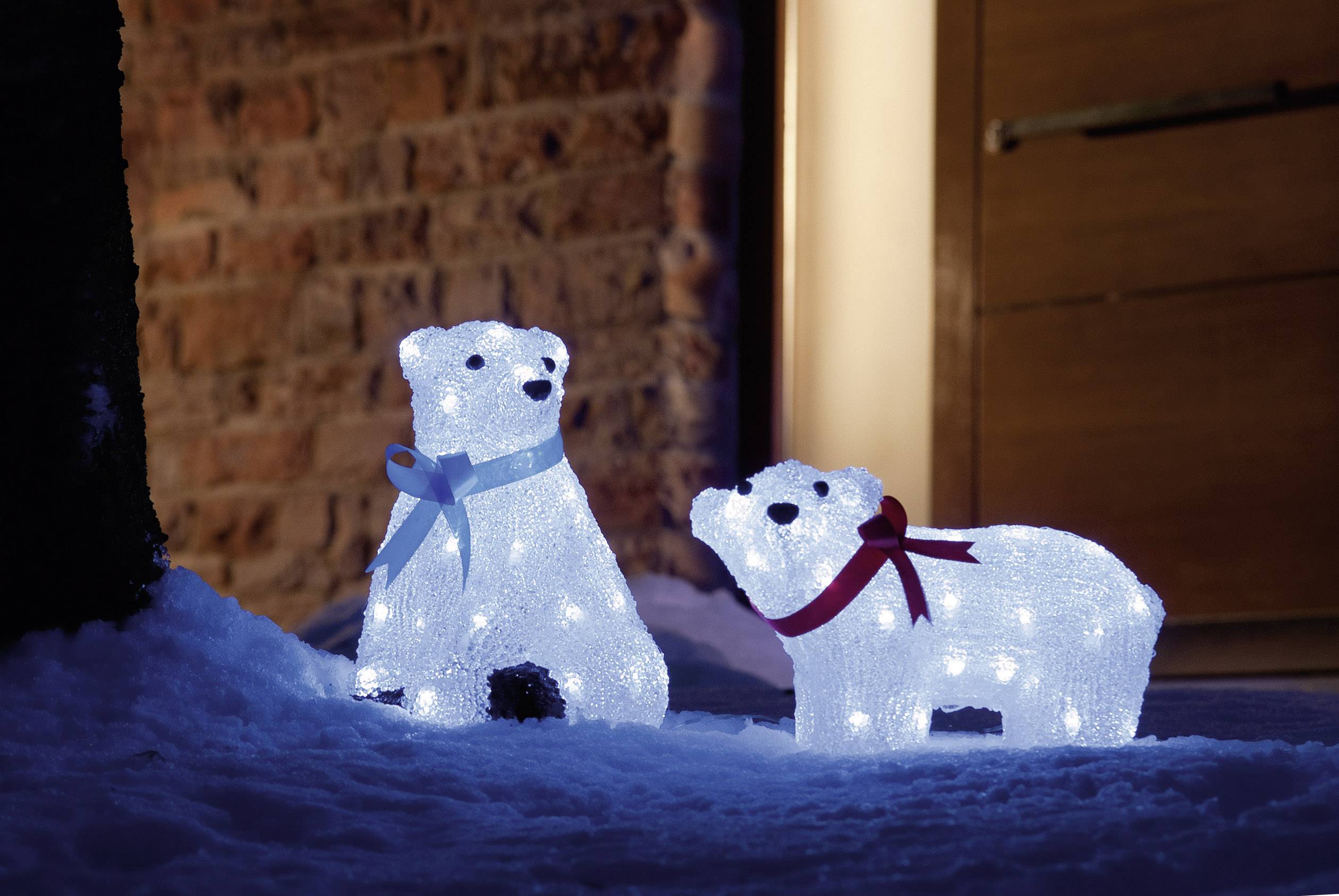 holiday living lighted polar bears