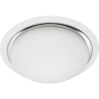   Brilliant  93852/75  Magnolia  Ceiling light  Energy-saving bulb  E-27    120 W  White (matt), Chrome