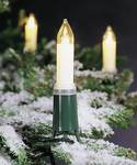 Christmas light set, shaft candles, split plug16 clear bulbs230Vgreen cable
