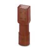 Phoenix Contact 3240535 Blade receptacle Connector width: 2.8 mm Connector thickness: 0.8 mm 180 ° Insulated Red 50 pc(s)