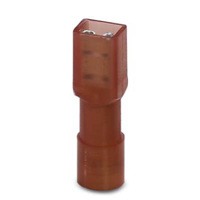 Phoenix Contact 3240534 Blade receptacle  Connector width: 2.8 mm Connector thickness: 0.5 mm 180 ° Insulated Red 50 pc(