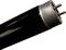 Black, cylindrical object with a metallic end and two pins, possibly part of a tube or electrical device.