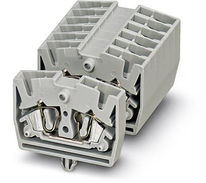 Grey electrical multi-point connector, suitable for industrial or technical applications.