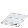 Phoenix Contact 0828932 US-EMSP (90X60) SR Device markers Fitting type: Screw, Pivet Writing area: 89 x 60 mm Silver No. of markers: 20 10 pc(s)