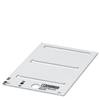 Phoenix Contact 0828781 US-EMP (60X15) Device markers Fitting type: Clip Writing area: 60 x 15 mm White No. of markers: 90 10 Sheet